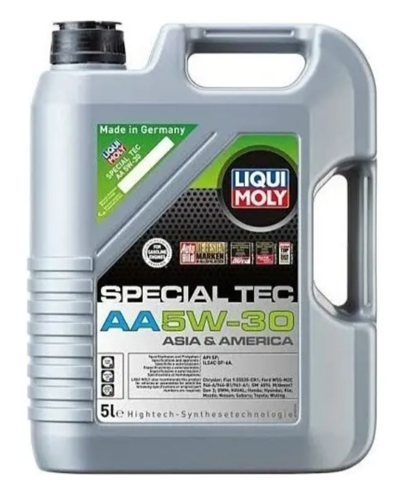 Envase de aceite LIQUI MOLY LIQUI MOLY SPECIAL TEC AA 5W30 TECNOLOGIA SINTETICA  - GL 5LT grado 5W30 - Lubricentro Piloto